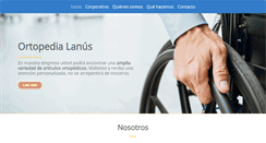 Desktop Screenshot of ortopedialanus.com