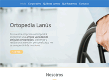 Tablet Screenshot of ortopedialanus.com
